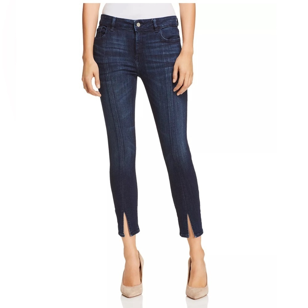 DL1961 Florence Cropped Mid-rise Skinny Blue Jean. Sz 26